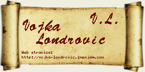 Vojka Londrović vizit kartica
